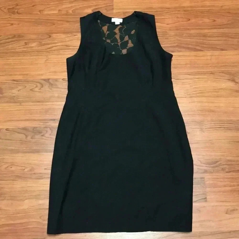 Monteau Black Sheath Dress, Large